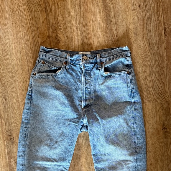 Agolde Riley Blue Jeans - Picture 2 of 5